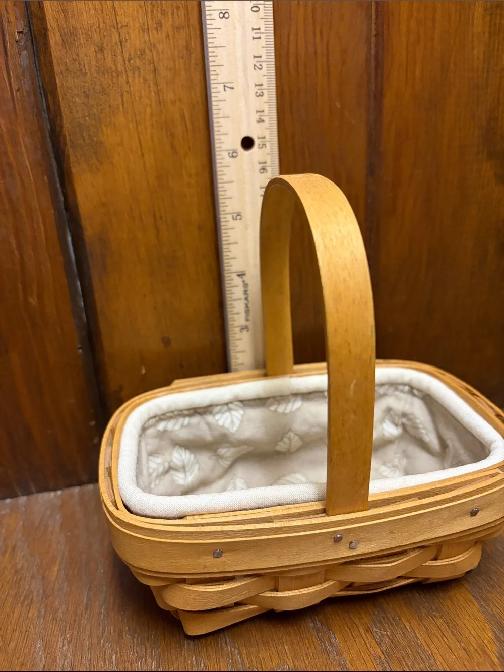 Longaberger handwoven wood